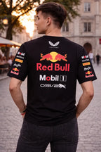 Camiseta Red Bull Racing Negra Unisex F1 Sponsors Oracle