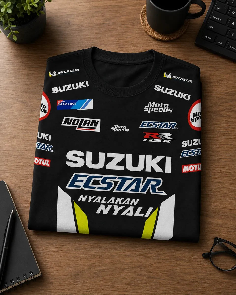 Camiseta Motera Szk 100% Algodón