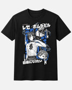 Camiseta Reze Bomb Devil Negra 100% Algodón Anime