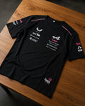 Camiseta Alpine Bwt F1 Team Negra Unisex Sponsors Formula 1