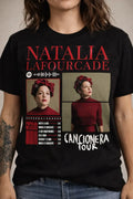 Camiseta Natalia Lafourcade Negra Unisex Tour Algodón