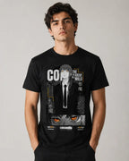 Camiseta Anime Control Devil Chainsaw Negra Algodón Normal