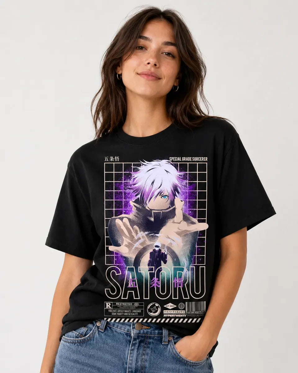 Camiseta Gojo Satoru Special Grade Sorcerer Jujutsu Kaisen