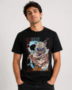 Camiseta Inosuke Negra 100% Algodón Corte Normal