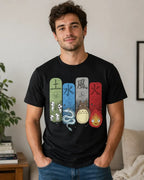 Camiseta Studio Ghibli Negra Unisex Totoro Elementos Anime