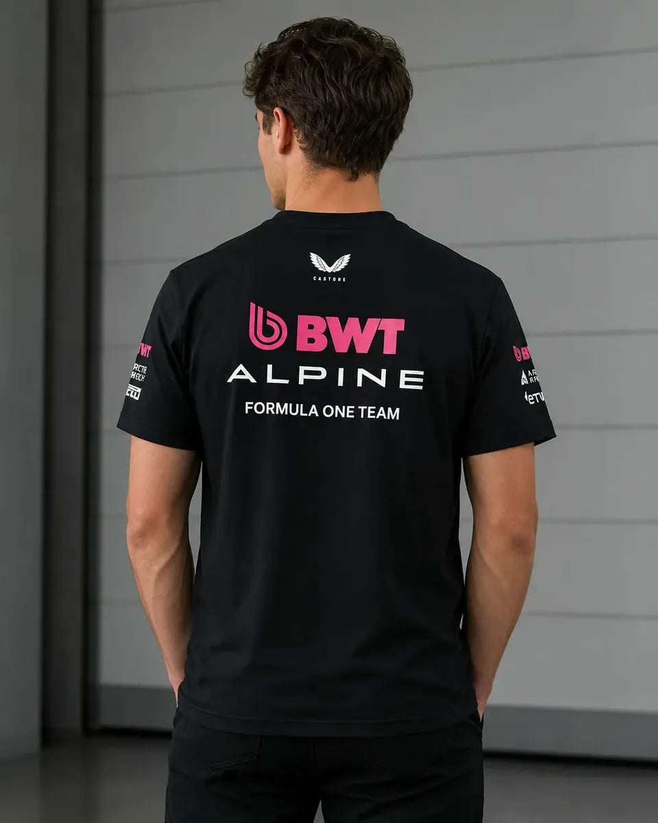 Camiseta Alpine Bwt F1 Team Negra Unisex Sponsors Formula 1