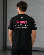Camiseta Alpine Bwt F1 Team Negra Unisex Sponsors Formula 1