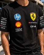 Camiseta Formula 1 Ferrari Mercedes Amg Petronas Negra Unise