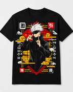 Camiseta Anime Gojo Satoru Jujutsu Kaisen Estilo Japones