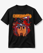 Camiseta Pochita Chainsaw Man Negra 100% Algodón