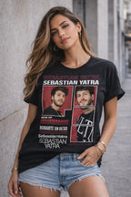 Camiseta Sebastian Yatra Negra Ajuste Normal Unisex