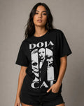 Camiseta Doja Cat Negra Unisex Collage Pop Urbano Fanática