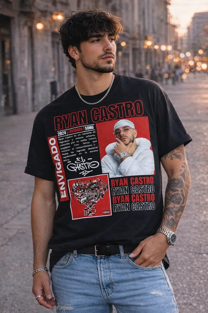 Camiseta Ryan Castro Envigado Negra Ajuste Normal