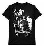 Camiseta Korn Negra Unisex Banda Nu Metal Rock Alternativo F