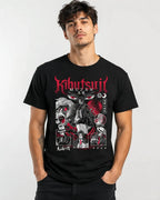 Camiseta Muzan Demon Slayer Negra 100% Algodón Unisex Ii