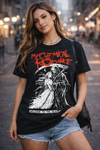 Camiseta My Chemical Romance Negra Ajuste Normal
