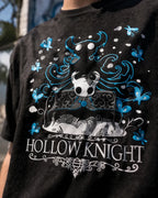Camiseta Hollow Knight Negra Unisex Manga Corta Algodón Game