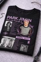 Camiseta Jimin Bts Negra Unisex Set Me Free Mochi Kpop Army