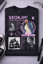 Camiseta Jin Seokjin Bts Negra Unisex Ill Be There Kpop Army