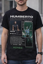 Camiseta Humbe Negra Unisex Esencia New Ep Pop Latino Algodó