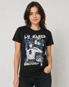 Camiseta Reze Bomb Devil Negra 100% Algodón Anime