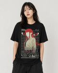 Camiseta Makima Devil Hunter Chainsaw Negra Algodón