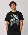 Camiseta Makima Chainsaw Man Negra 100% Algodón