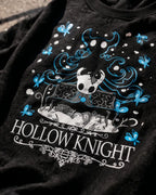 Camiseta Hollow Knight Negra Unisex Manga Corta Algodón Game