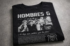 Camiseta Hombres G Negra Unisex Rock Pop Español  Algodon