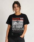 Camiseta Denji Chainsaw Man Negra 100% Algodón