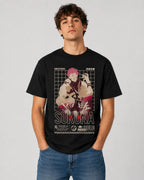 Camiseta Anime Sukuna Negra 100% Algodón Unisex