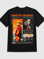 Camiseta Naruto Uzumaki Negra Unisex I Never Break Anime