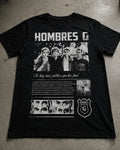 Camiseta Hombres G Negra Unisex Rock Pop Español  Algodon