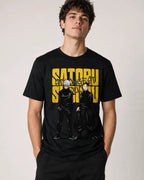 Camiseta Anime Gojo Geto Negra 100% Algodón Unisex