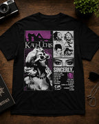 Camiseta Kali Uchis Negra Unisex Sincerely Algodón