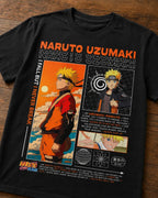 Camiseta Naruto Uzumaki Negra Unisex I Never Break Anime