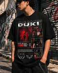 Camiseta Duki Negra Unisex Cuello R A.d.a Tour 2024 Modo Dia