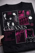 Camiseta Caifanes Negra Unisex Volumen Rock Mexicano Algodón