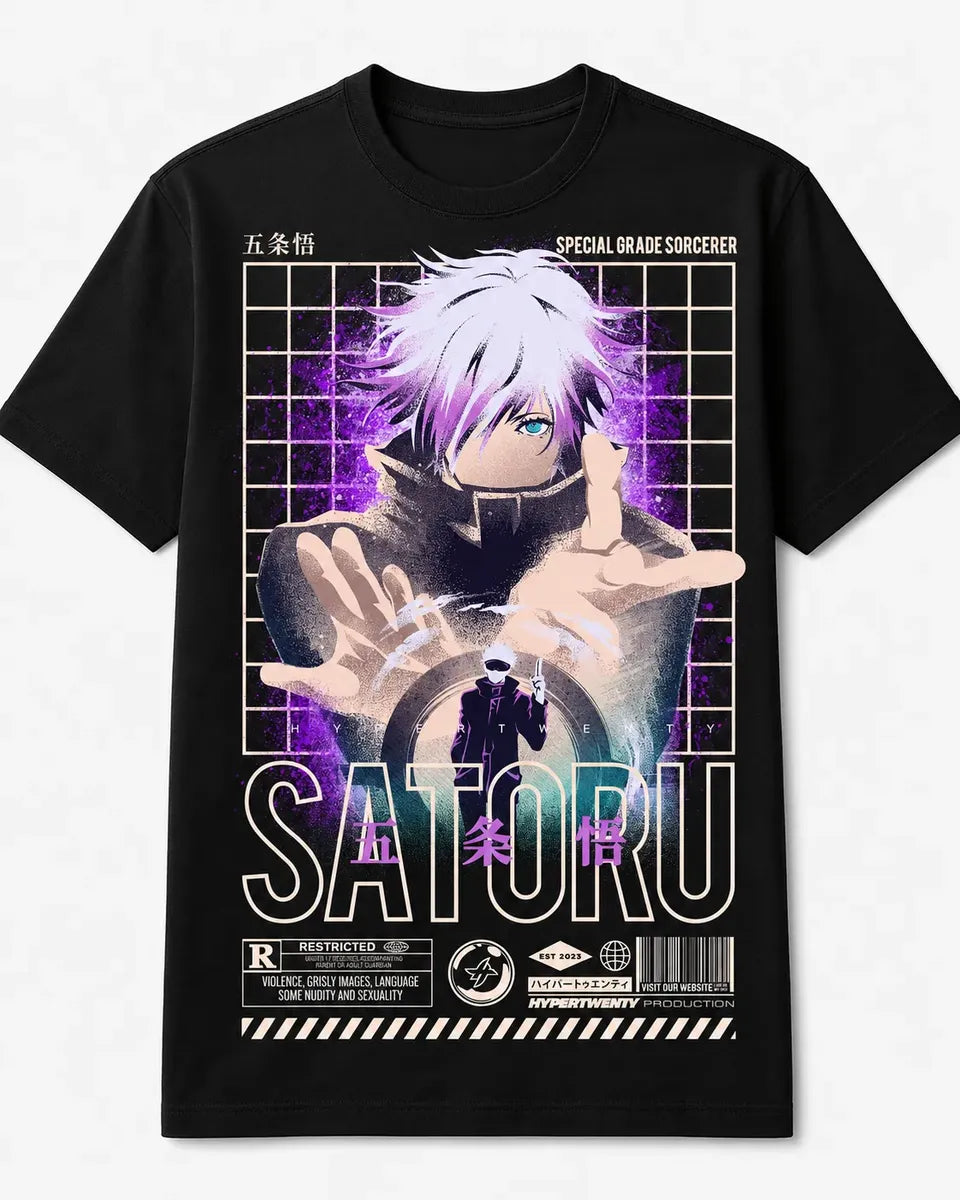 Camiseta Gojo Satoru Special Grade Sorcerer Jujutsu Kaisen