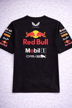 Camiseta Red Bull Racing Negra Unisex F1 Sponsors Oracle