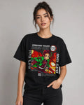 Camiseta Tanjiro Kimetsu Negra 100% Algodón Corte Normal